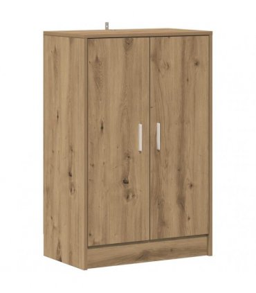 vidaXL Shoe Cabinet Artisan Oak 60x35x92 cm Engineered Wood — Size: 60 x 35 x 92 cm, Model: shoe cabinet with door