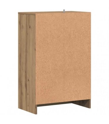 vidaXL Shoe Cabinet Artisan Oak 60x35x92 cm Engineered Wood — Size: 60 x 35 x 92 cm, Model: shoe cabinet with door