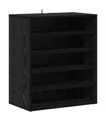 vidaXL Shoe Cabinet Black Oak 60 x 35 x 70 cm Engineered Wood — Model: Shoe cabinet without door