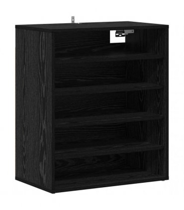 vidaXL Shoe Cabinet Black Oak 60 x 35 x 70 cm Engineered Wood — Model: Shoe cabinet without door
