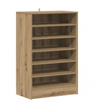 vidaXL Shoe Cabinet Artisan Oak 60x35x92 cm Engineered Wood — Size: 60 x 35 x 92 cm, Model: shoe cabinet without door