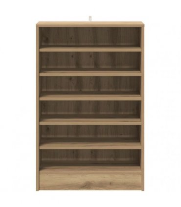 vidaXL Shoe Cabinet Artisan Oak 60x35x92 cm Engineered Wood — Size: 60 x 35 x 92 cm, Model: shoe cabinet without door
