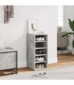 vidaXL Shoe Cabinet Concrete Grey 31.5x35x70 cm Engineered Wood — Size: 31.5 x 35 x 70 cm, Model: shoe cabinet without door