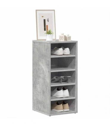 vidaXL Shoe Cabinet Concrete Grey 31.5x35x70 cm Engineered Wood — Size: 31.5 x 35 x 70 cm, Model: shoe cabinet without door