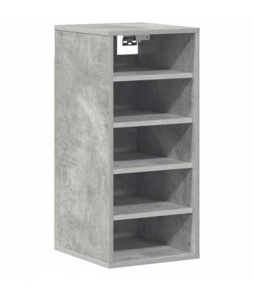 vidaXL Shoe Cabinet Concrete Grey 31.5x35x70 cm Engineered Wood — Size: 31.5 x 35 x 70 cm, Model: shoe cabinet without door