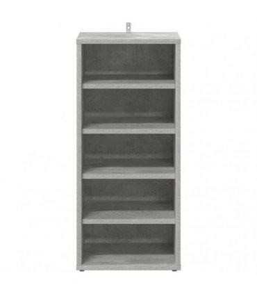 vidaXL Shoe Cabinet Concrete Grey 31.5x35x70 cm Engineered Wood — Size: 31.5 x 35 x 70 cm, Model: shoe cabinet without door