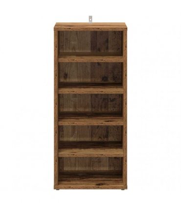 vidaXL Shoe Cabinets 2 pcs Old Wood 32x35x70 cm Engineered Wood — Size: 32 x 35 x 70 cm, Model: 2x shoe cabinet without door