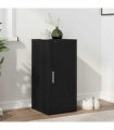 vidaXL Shoe Cabinet Black Oak 32x35x70 cm Engineered Wood — Size: 32 x 35 x 70 cm, Model: shoe cabinet with door