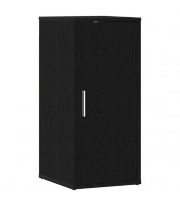 vidaXL Shoe Cabinet Black Oak 32x35x70 cm Engineered Wood — Size: 32 x 35 x 70 cm, Model: shoe cabinet with door