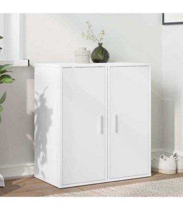 vidaXL Shoe Cabinets 2 pcs White 32x35x70 cm Engineered Wood — Size: 32 x 35 x 70 cm, Model: 2x shoe cabinet with door