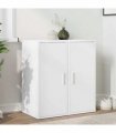 vidaXL Shoe Cabinets 2 pcs White 32x35x70 cm Engineered Wood — Size: 32 x 35 x 70 cm, Model: 2x shoe cabinet with door