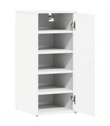 vidaXL Shoe Cabinets 2 pcs White 32x35x70 cm Engineered Wood — Size: 32 x 35 x 70 cm, Model: 2x shoe cabinet with door