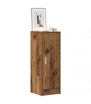 vidaXL Shoe Cabinet Old Wood 32x35x92 cm Engineered Wood — Size: 32 x 35 x 92 cm, Model: shoe cabinet with door