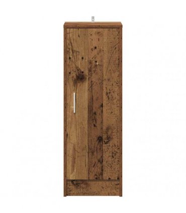 vidaXL Shoe Cabinet Old Wood 32x35x92 cm Engineered Wood — Size: 32 x 35 x 92 cm, Model: shoe cabinet with door