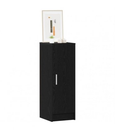 vidaXL Shoe Cabinet Black Oak 32 x 35 x 92 cm Engineered Wood — Model: Shoe cabinet with door