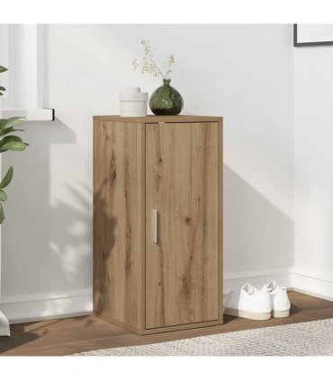 vidaXL Shoe Cabinet Artisan Oak 32x35x70 cm Engineered Wood — Size: 32 x 35 x 70 cm, Model: shoe cabinet with door