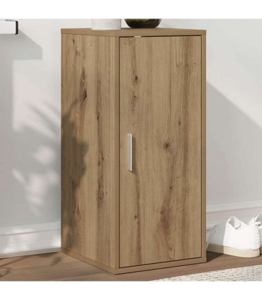 vidaXL Shoe Cabinet Artisan Oak 32x35x70 cm Engineered Wood — Size: 32 x 35 x 70 cm, Model: shoe cabinet with door