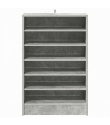 vidaXL Shoe Cabinet Concrete Grey 60x35x92 cm Engineered Wood — Size: 60 x 35 x 92 cm, Model: shoe cabinet without door