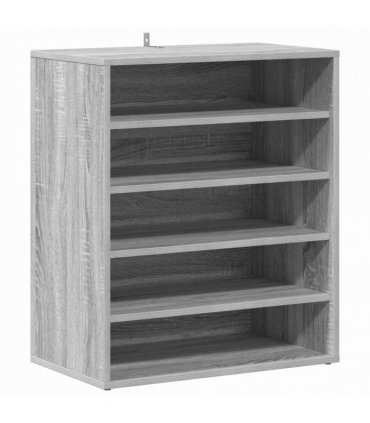 vidaXL Shoe Cabinet Grey Sonoma 60x35x70 cm Engineered Wood — Size: 60 x 35 x 70 cm, Model: shoe cabinet without door