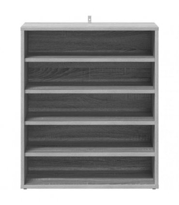 vidaXL Shoe Cabinet Grey Sonoma 60x35x70 cm Engineered Wood — Size: 60 x 35 x 70 cm, Model: shoe cabinet without door