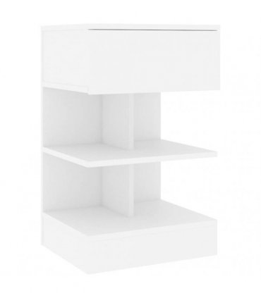 vidaXL Bedside Cabinets 2 pcs White 40x35x65 cm Engineered Wood