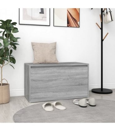 vidaXL Hall Bench | Grey Sonoma | Engineered Wood | Medium | Entryway Bench