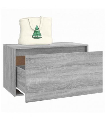vidaXL Hall Bench | Grey Sonoma | Engineered Wood | Medium | Entryway Bench