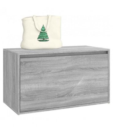 vidaXL Hall Bench | Grey Sonoma | Engineered Wood | Medium | Entryway Bench