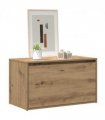 vidaXL Hall Bench 80x40x45 cm Artisan Oak Engineered Wood
