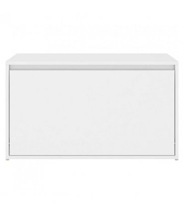 vidaXL Bench | White | Engineered Wood | 80x40x45 cm | Bench | Rectangular