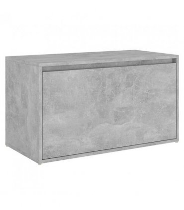 vidaXL Bench | Concrete Grey | Engineered Wood | Compact | Entryway Bench