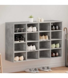 vidaXL Shoe Cabinet Concrete grey 103 x 30 x 67 cm Engineered Wood
