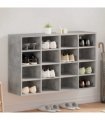 vidaXL Shoe Cabinet Concrete grey 103 x 30 x 67 cm Engineered Wood