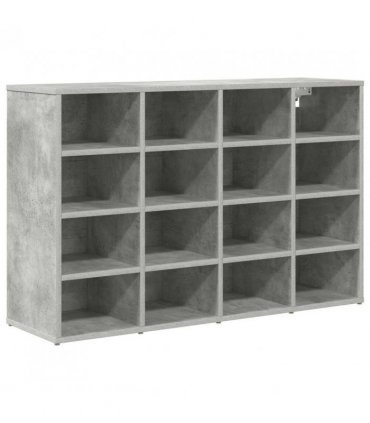 vidaXL Shoe Cabinet Concrete grey 103 x 30 x 67 cm Engineered Wood