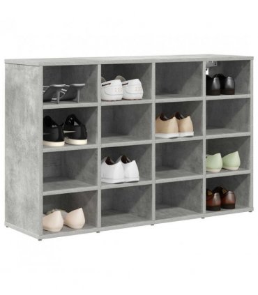 vidaXL Shoe Cabinet Concrete grey 103 x 30 x 67 cm Engineered Wood