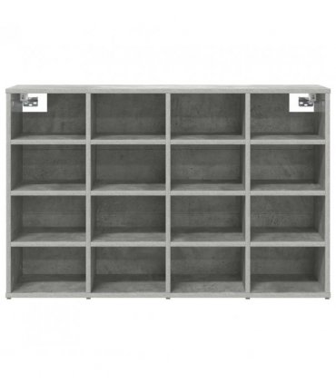 vidaXL Shoe Cabinet Concrete grey 103 x 30 x 67 cm Engineered Wood