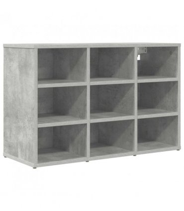 vidaXL Shoe Cabinet Concrete grey 77.5 x 30 x 51 cm Engineered Wood
