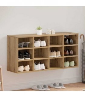 vidaXL Shoe Cabinet Artisan Oak 103 x 30 x 51 cm Engineered Wood