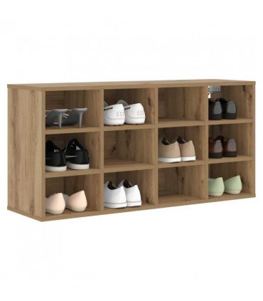 vidaXL Shoe Cabinet Artisan Oak 103 x 30 x 51 cm Engineered Wood