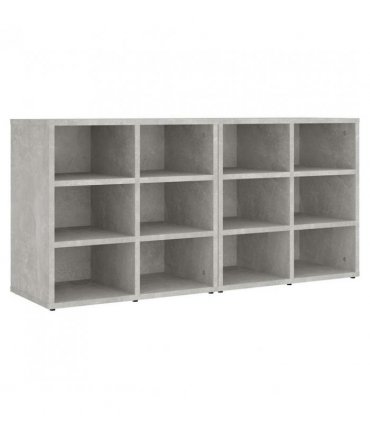 vidaXL Shoe Cabinets 2 pcs Concrete Grey 52.5x30x50 cm — Size: 52.5 x 30 x 50 cm