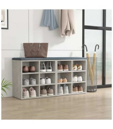 vidaXL Shoe Cabinets 2 pcs Concrete Grey 52.5x30x50 cm — Size: 52.5 x 30 x 50 cm