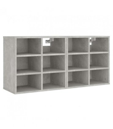 vidaXL Shoe Cabinets 2 pcs Concrete Grey 52.5x30x50 cm — Size: 52.5 x 30 x 50 cm