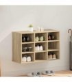 vidaXL Shoe Cabinet Sonoma Oak 77.5 x 30 x 51 cm Engineered Wood