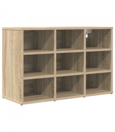 vidaXL Shoe Cabinet Sonoma Oak 77.5 x 30 x 51 cm Engineered Wood