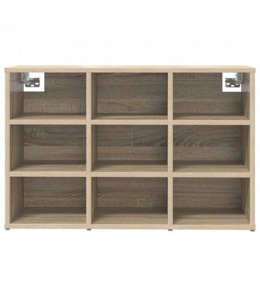 vidaXL Shoe Cabinet Sonoma Oak 77.5 x 30 x 51 cm Engineered Wood