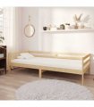 vidaXL Day Bed | Natural Pine | Solid Pinewood | Single — Size: 90 x 200 cm