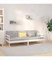 vidaXL Day Bed without Mattress White 80x200cm Solid Wood Pine — Size: 80 x 200 cm