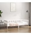 vidaXL Day Bed without Mattress White 80x200cm Solid Wood Pine — Size: 80 x 200 cm — V0672026914