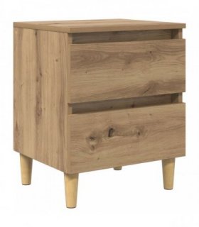 vidaXL Bed Cabinet Artisan Oak 40 x 35 x 50 cm Engineered Wood
