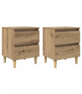 vidaXL Bed Cabinets 2 pcs Artisan Oak 40 x 35 x 50 cm Engineered Wood